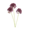 3 Künstliche Alliumblüten | Fuchsie | 60 cm