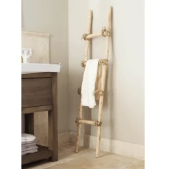 Baumstamm Dekoleiter mit seil | 150cm