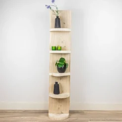 Baumstamm Standregal York | Eichenholz geschliffen | 150cm