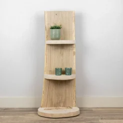 Baumstamm Standregal York | Eichenholz geschliffen | 100cm