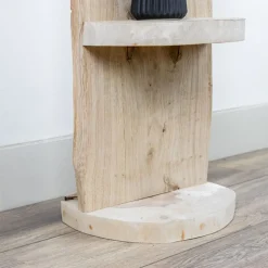 Baumstamm Standregal York | Eichenholz geschliffen | 100cm