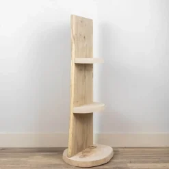 Baumstamm Standregal York | Eichenholz geschliffen | 100cm