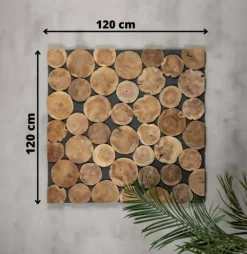 Baumstamm Wanddekoration | Jorn | ab 80x80cm