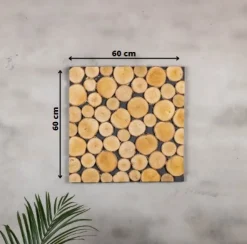 Baumstamm Wanddekoration | Ake | 60x60cm