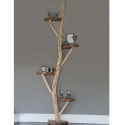 Baumstamm Wandregal | Rustikal | 200cm