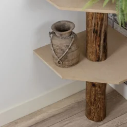 Baumstamm-Eckregal Tarik | Oak | 250 cm