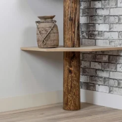 Baumstamm-Eckregal Tarik | Oak | 250 cm