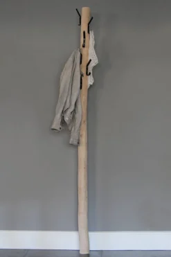 Baumstamm-Garderobenständer Andres | Metallhaken | Wandmontage | 165 cm