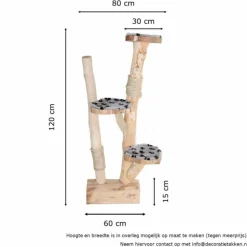 Baumstamm-Kratzbaum | Tommie | 120x80cm