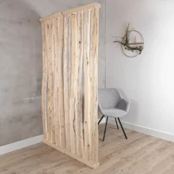 Baumstamm-Raumteiler Bodi | Mit naturbelassenem Fuß | H200cm