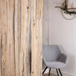 Baumstamm-Raumteiler Bodi | Mit naturbelassenem Fuß | H200cm