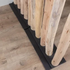 Baumstamm-Raumteiler Esper | Mit schwarzem Fuß | H165cm