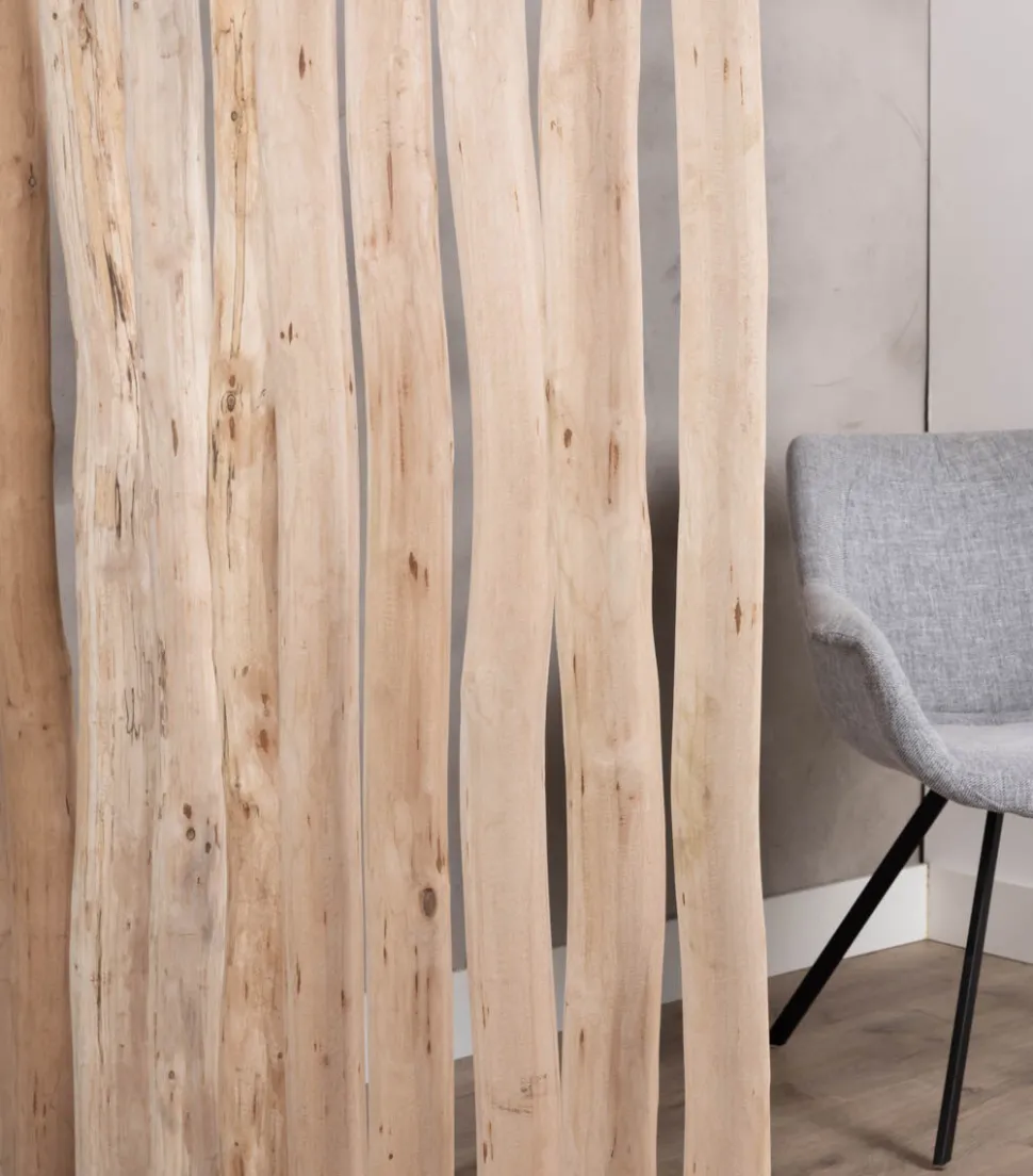 Baumstamm-Raumteiler Esper | Mit schwarzem Fuß | H200cm