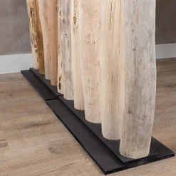 Baumstamm-Raumteiler Esper | Mit schwarzem Fuß | H200cm