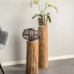 Baumstammsockel | Oak | H70cm | ø20-25cm