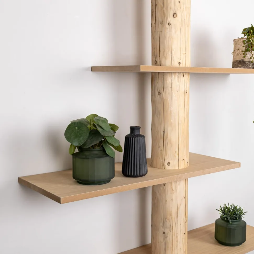 Baumstamm-Wandregal Einar | 250 cm
