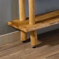 Baumstamm-Wandregal Kiran | Natural/Schwarz | 75 cm