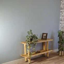 Baumstamm-Wandregal Magnus | Natural | 70 cm