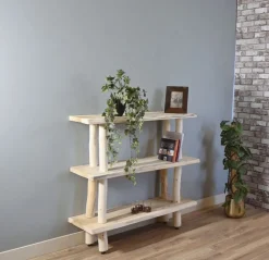 Baumstamm-Wandregal Magnus | Natural | 115 cm