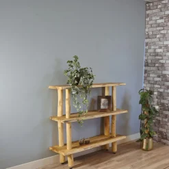 Baumstamm-Wandregal Magnus | Natural | 115 cm