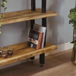 Baumstamm-Wandregal Magnus | Natural | 115 cm