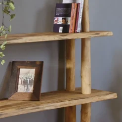 Baumstamm-Wandregal Magnus | Natural | 115 cm