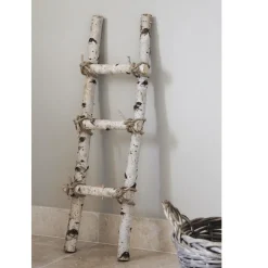 Birken-Dekoleiter mit Seil | 100cm