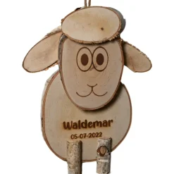 Birkenholz-Schaf | Mit oder ohne Wunschgravur | 40 cm