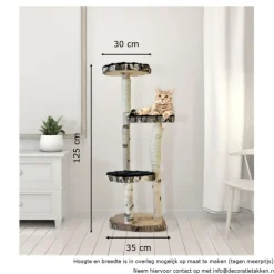 Birken-Kratzbaum | Minoes | 125x35cm