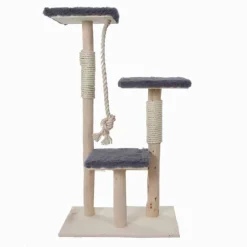 Birken-Kratzbaum mit Spielseil | Ziggy | 110x65cm