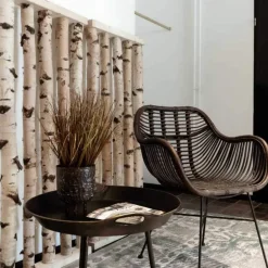 Birken-Raumteiler Alvar | Mit naturbelassenem Fuß | H165cm