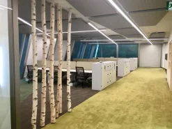 Birkenstamm mit Stellfuß | Länge ab 200 cm