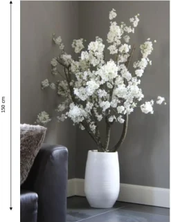 Blütenbaum Nine mit Topf | Weiß | Groß | 150 cm