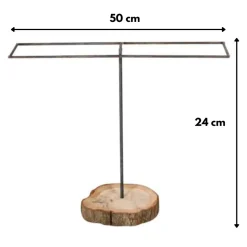 Blumensteckramen mit Standfuß – 24x50cm