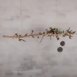 Deko-Ast | Birne | Sandgestrahlt | 80 cm