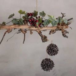 Deko-Ast | Birne | Sandgestrahlt | 80 cm