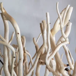 Deko-Set mit Vase | Korkenzieheräste | Sandgestrahlt | 160 cm