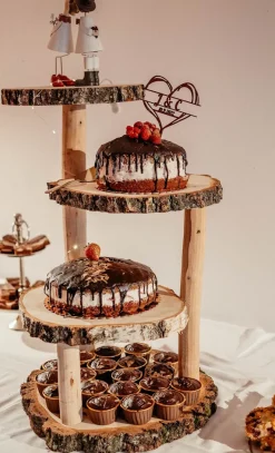 Etagere als Tortenständer | 3-stöckig | 70 cm