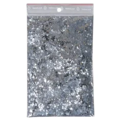 Glitter in Silber grobkörnig