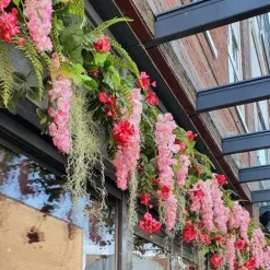 Glyzinie künstlich | Rosa | 75cm