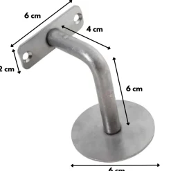 Handlaufhalter | Edelstahl | mit Stockschraube