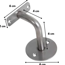Handlaufhalter | Edelstahl | mit Schraublöchern