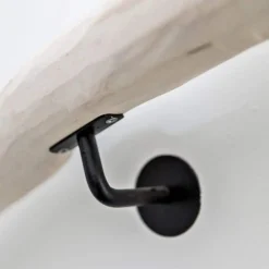 Handlaufhalter | Schwarz | mit Stockschraube