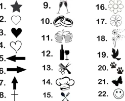 Hartholzscheibe – Personalisiertes Symbol/Text – 20/25cm