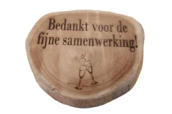 Hartholzscheibe – Personalisiertes Symbol/Text – 20/25cm