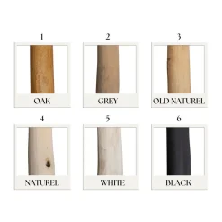 Holzöl-Farbmuster | Für Baumstämme mit Stellfuß