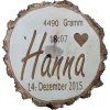 Holzscheibe – Personalisiertes Symbol/Text – 20/25cm