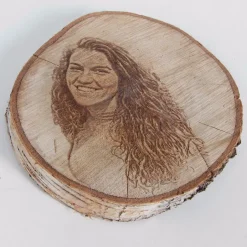 Holzscheibe – Personalisiertes Foto/Text – 20/25cm