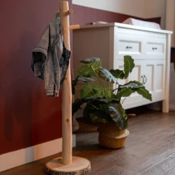 Kinder-Garderobenständer Sierra | Naturholz | 100 cm