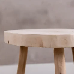 Kindertisch aus Holz rund